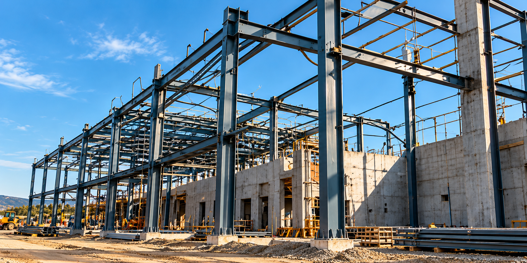 Obra de ampliación industrial, imagen referencial