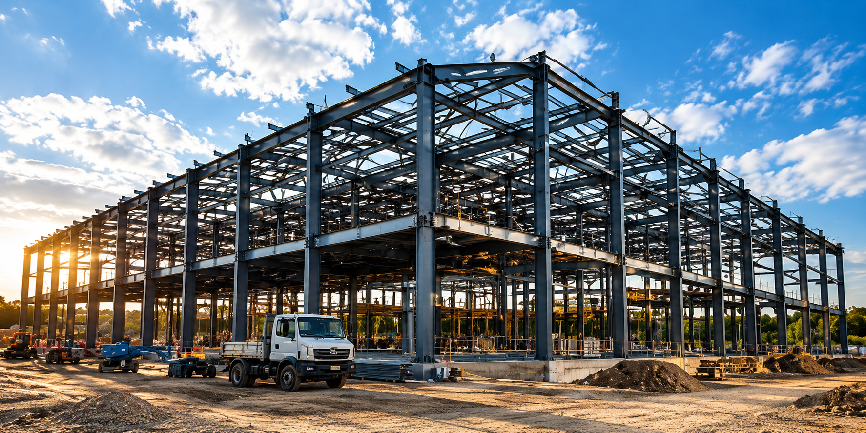 Estructura metálica industrial, imagen referencial